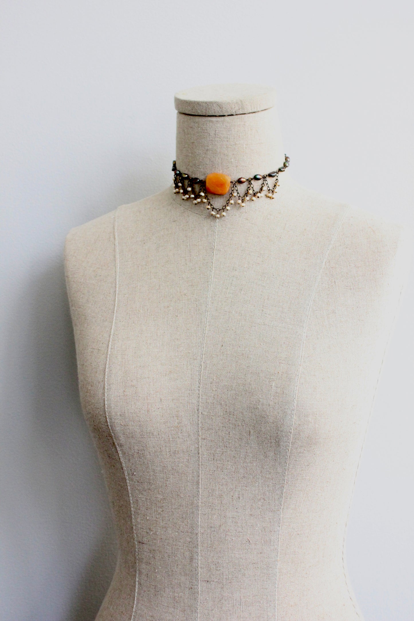 ANI216 freshwater pearl choker