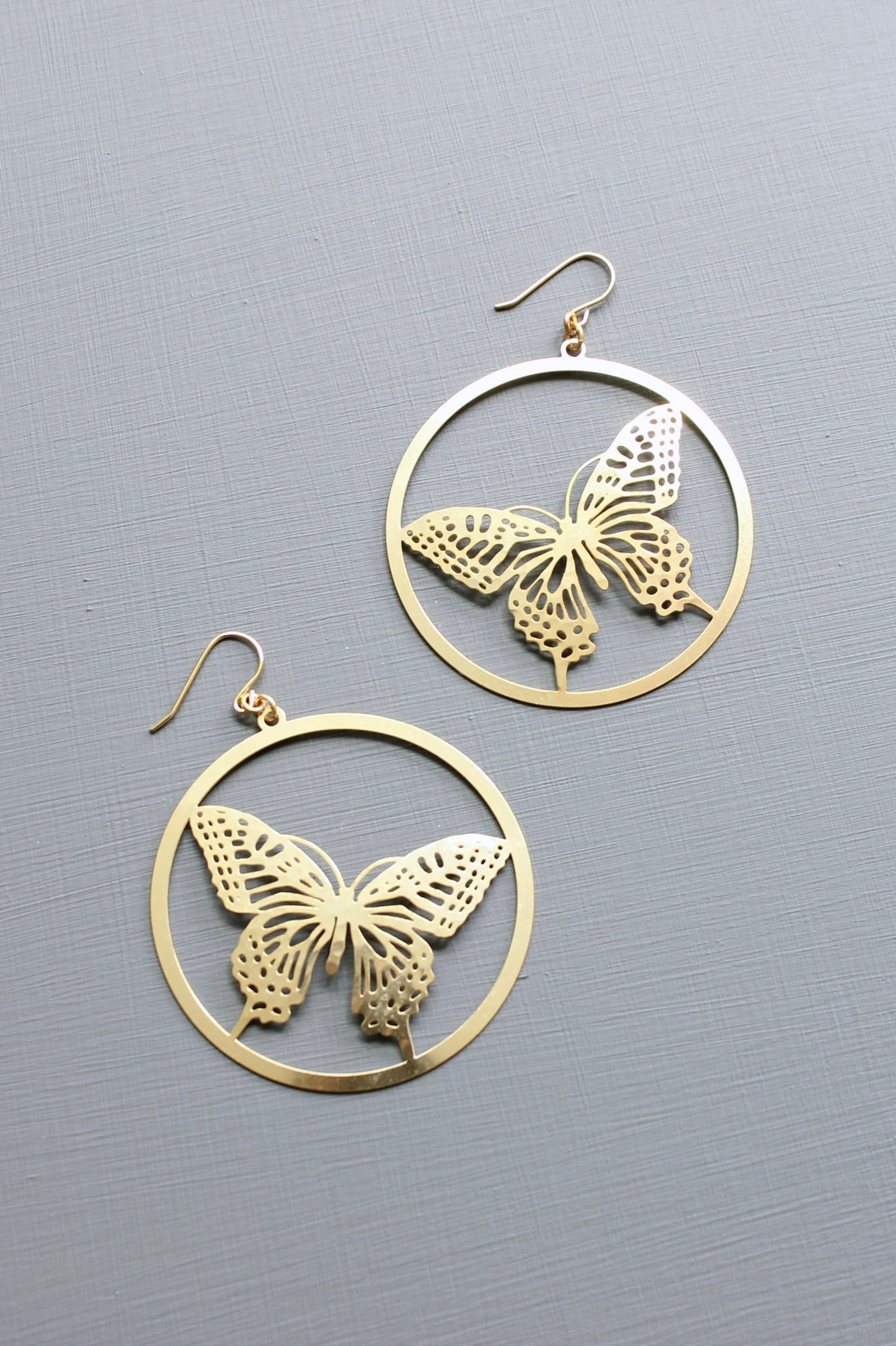 Butterfly earrings 2 inches