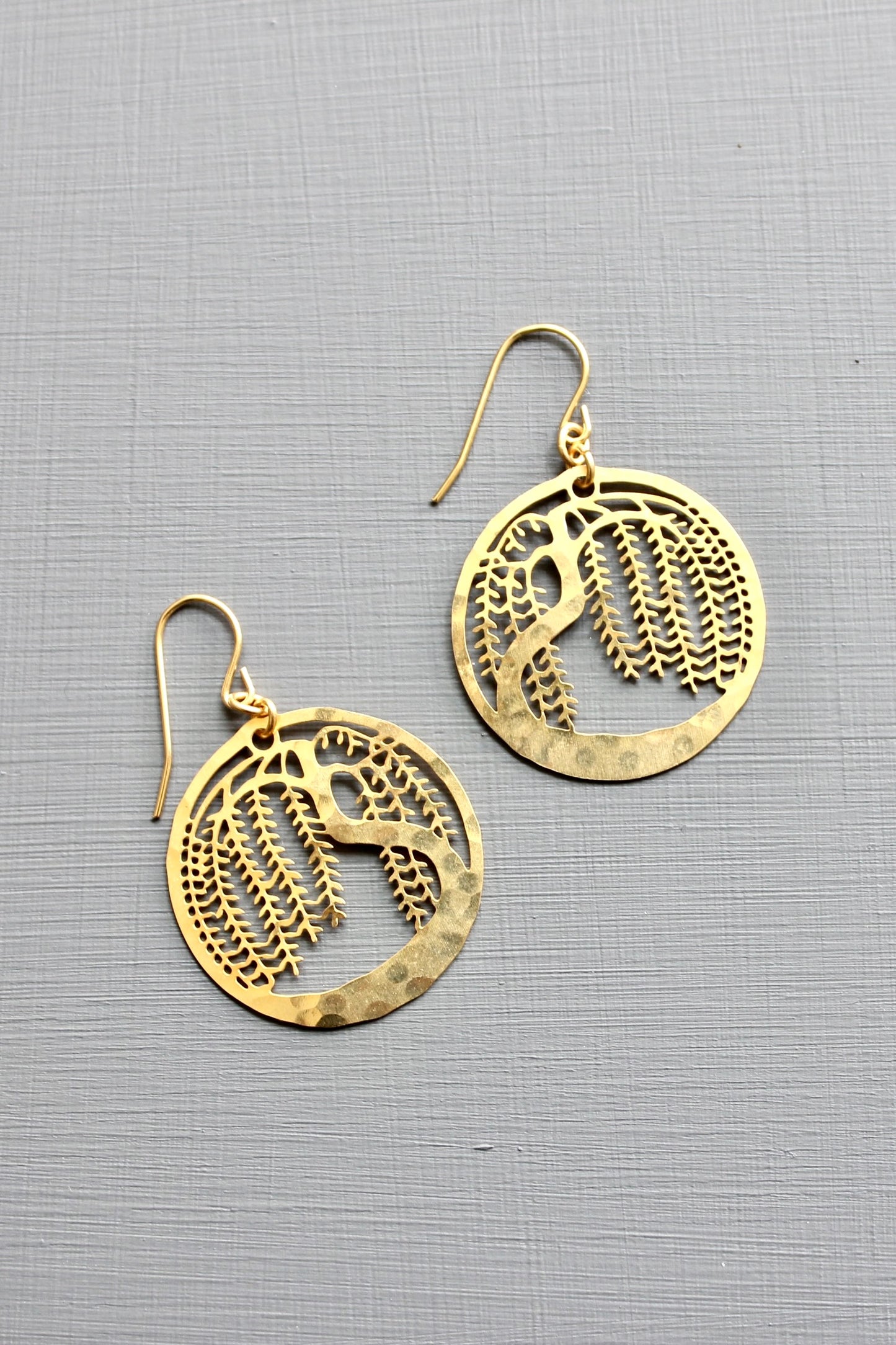 Willow tree earrings 1.25 inches
