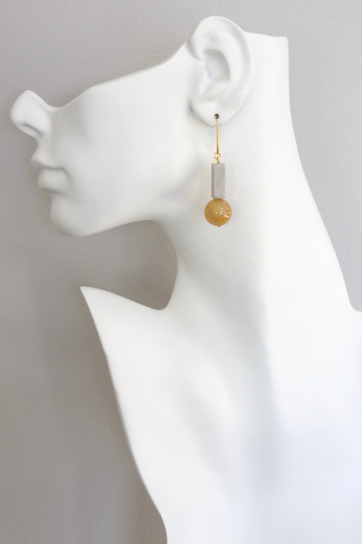 ISLE19 Agate geometric earrings