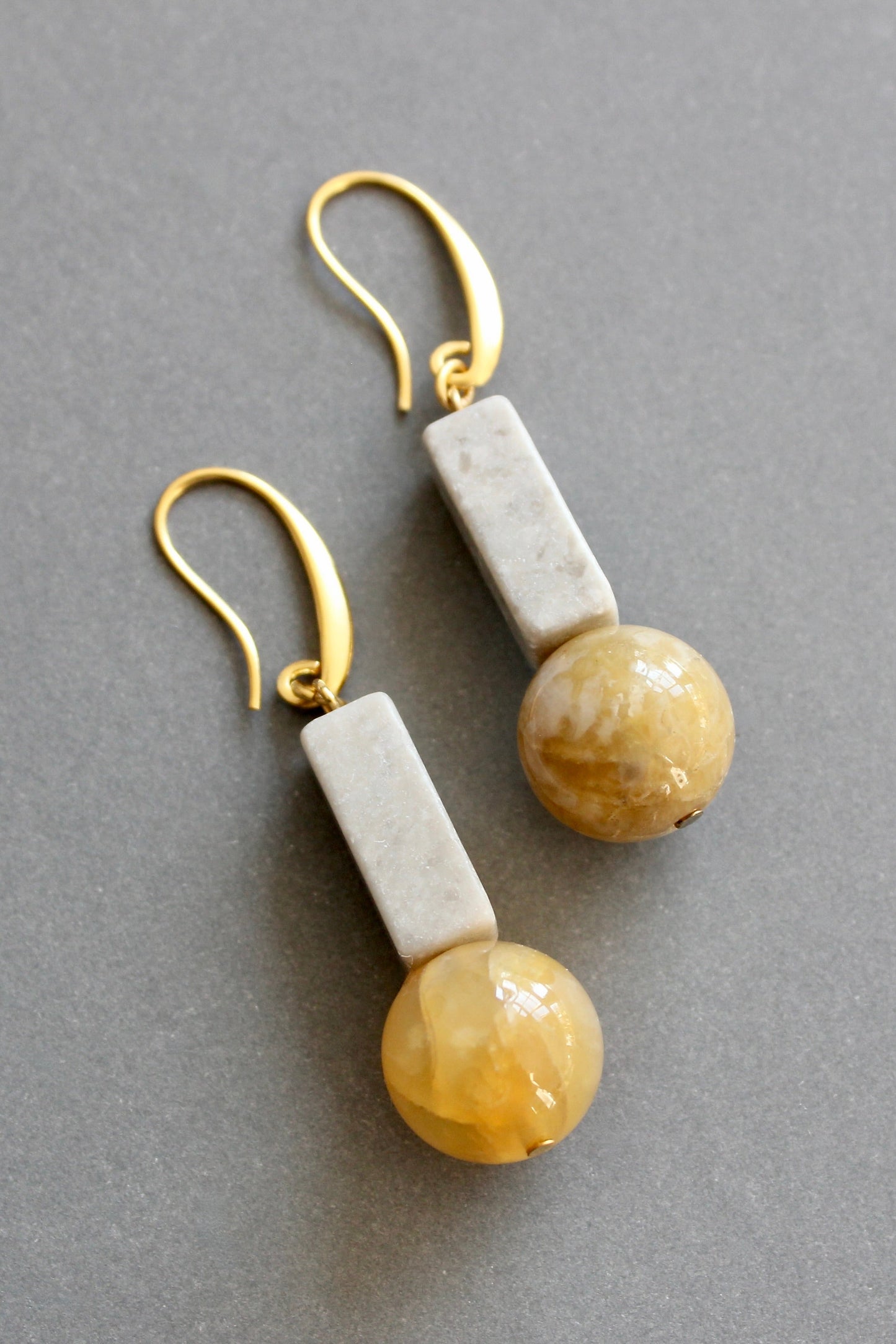ISLE19 Agate geometric earrings