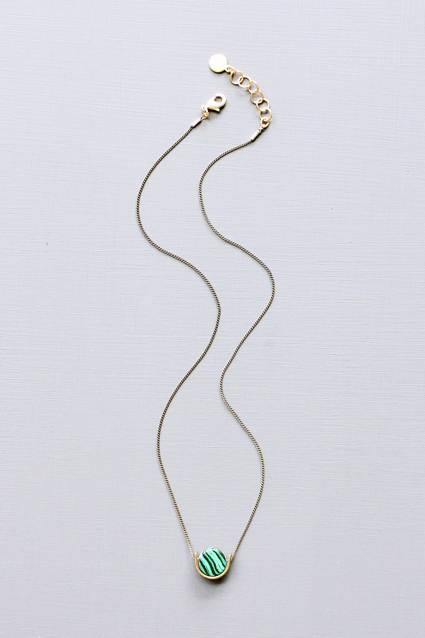 JLT216 malachite mini necklace