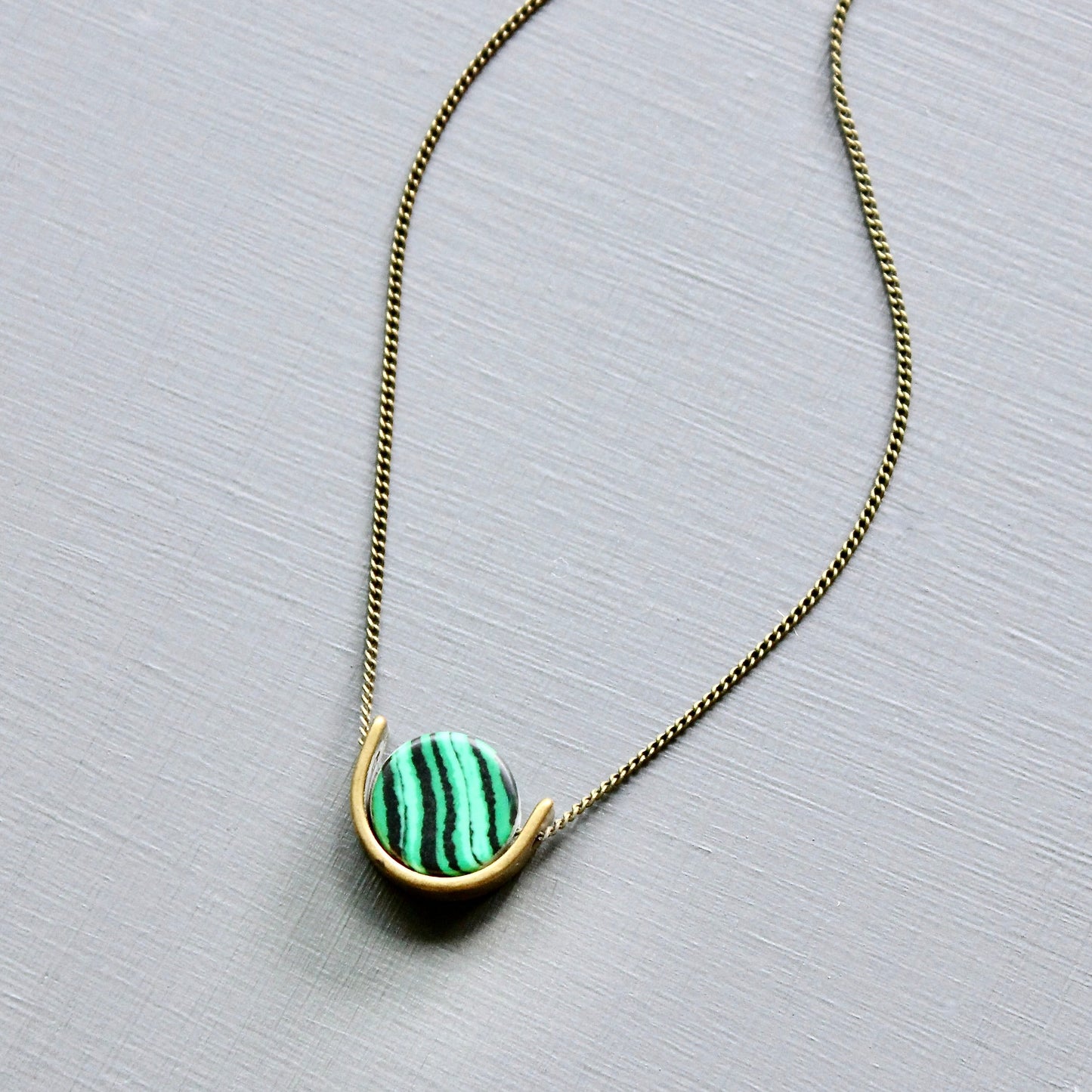 JLT216 malachite mini necklace