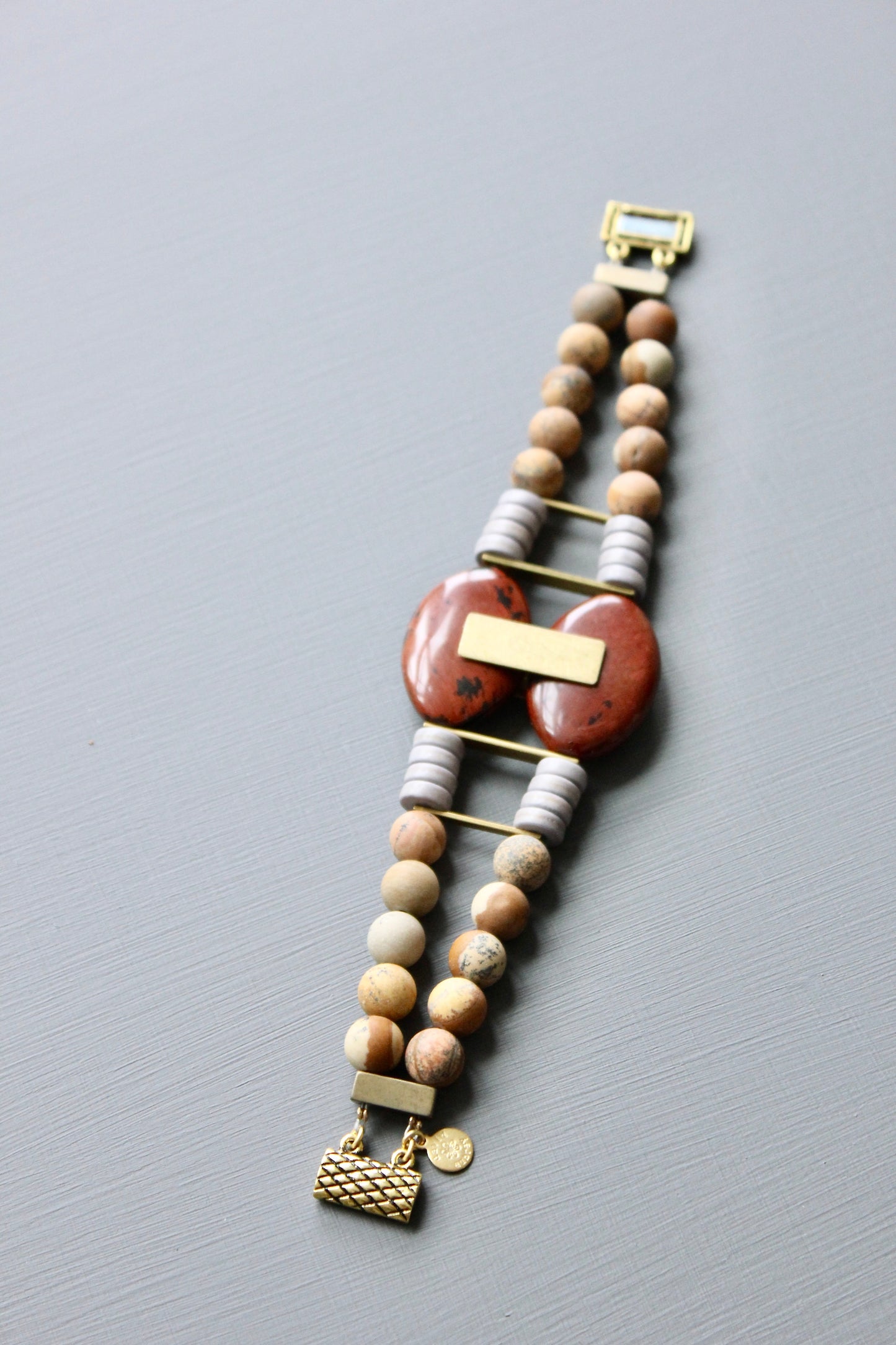 JLTB04 jasper cuff bracelet