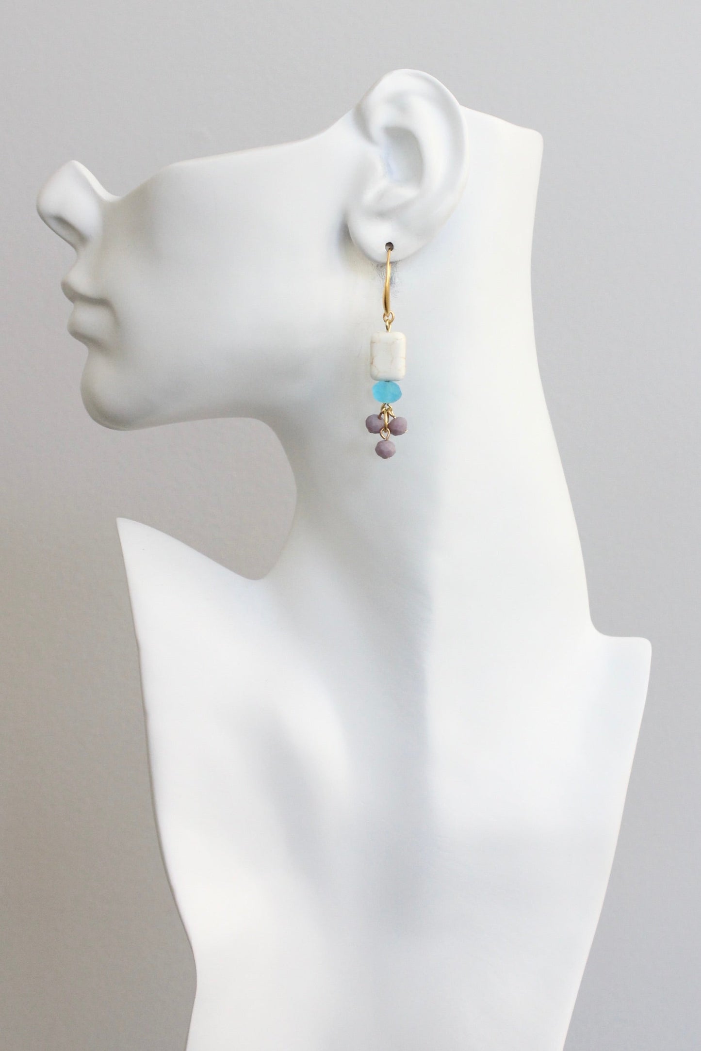 KYLE25 lavender and capri blue earrings