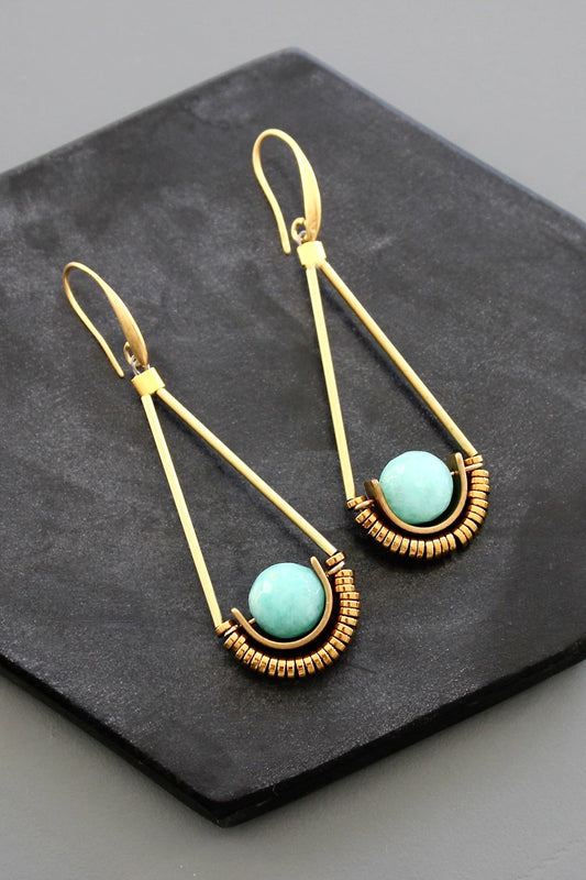 KYLE39 amazonite earrings