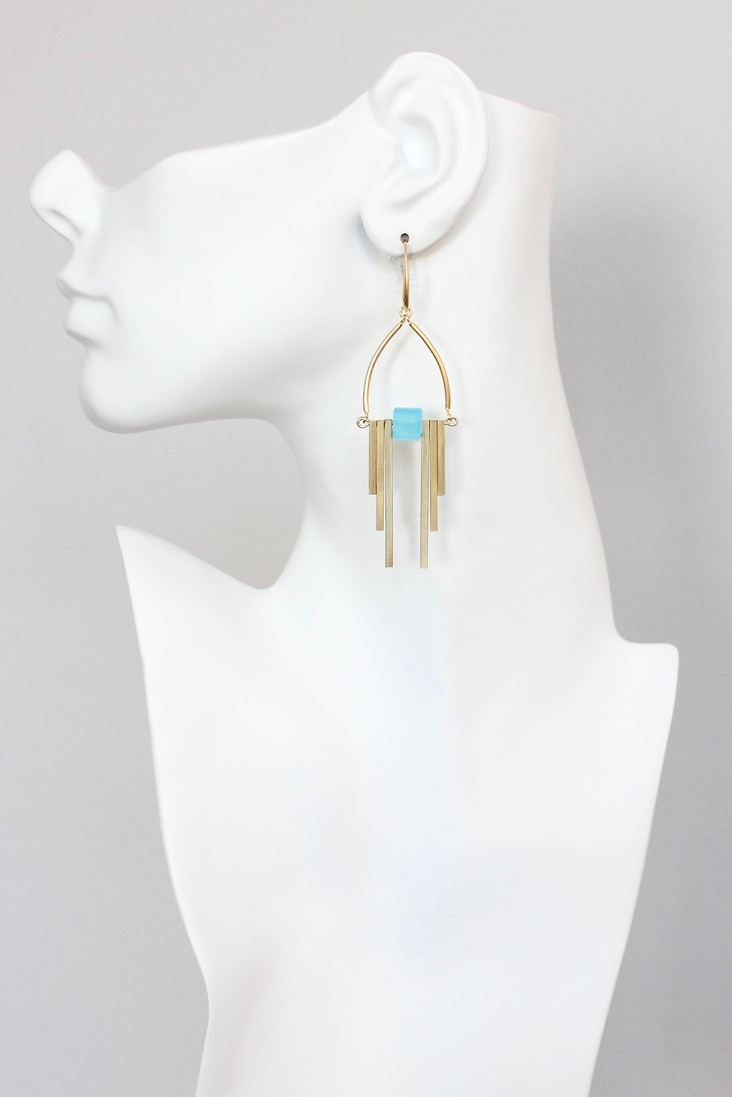 KYLE66 capri blue Artdeco earrings