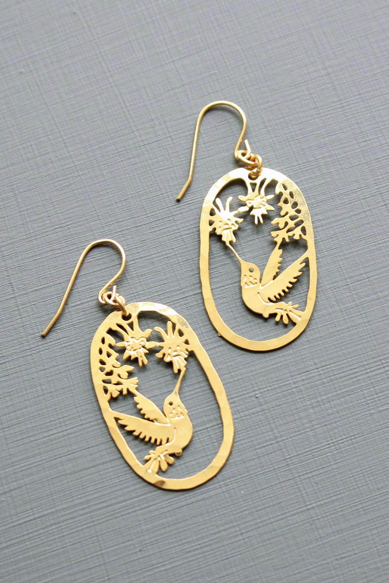 Hummingbird earrings 1.5 inches