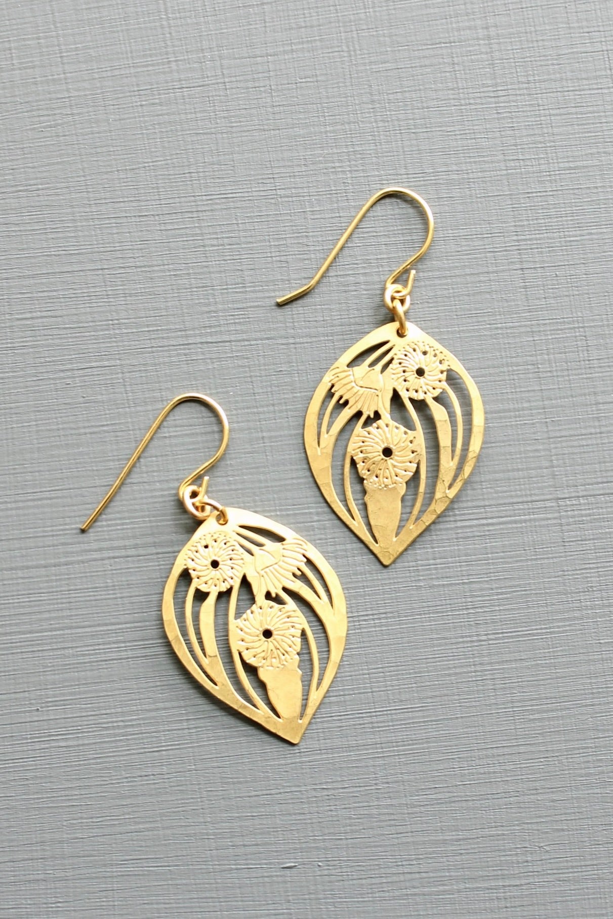 Floral earrings 1.125 inches