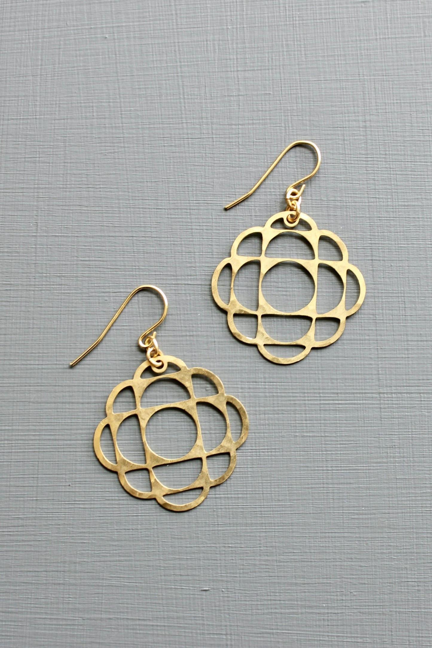 Mandala earrings 1.125 inches