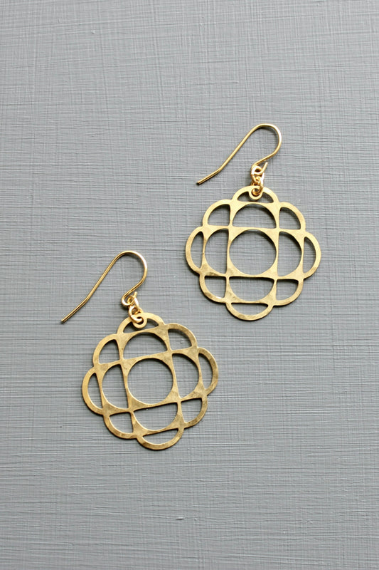 Mandala earrings 1.125 inches