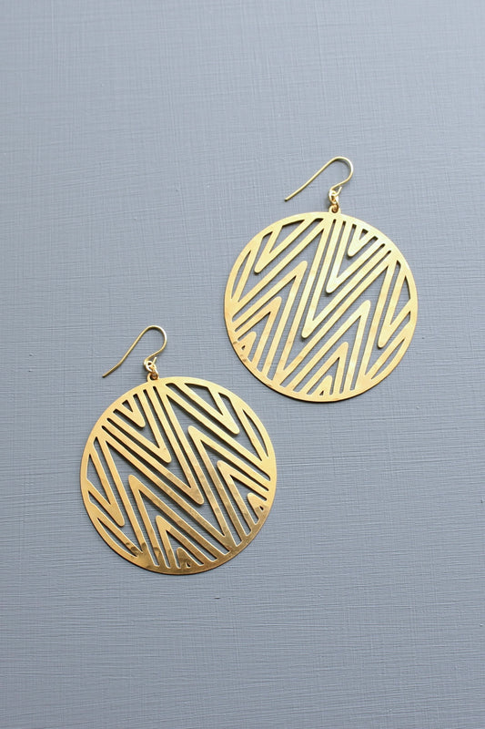 Geometric earrings 2.125 inches