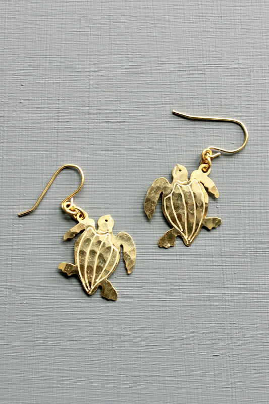 Mini turtle earrings 1 inch