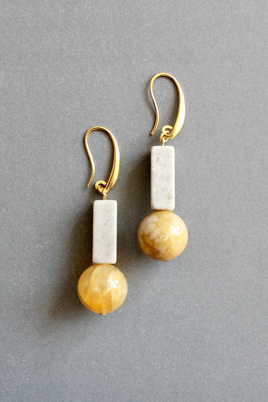 ISLE19 Agate geometric earrings