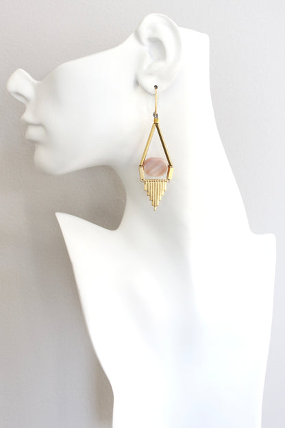 ISLE48 Mother-of-pearl geometric earrings
