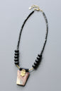 JLT718 black and jasper Artdeco necklace