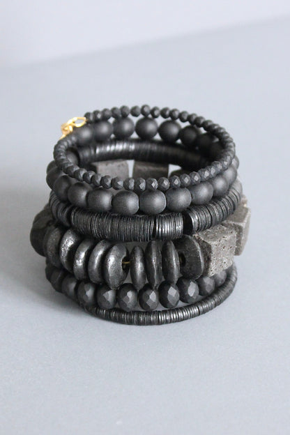 JLTB08 black wrap bracelet