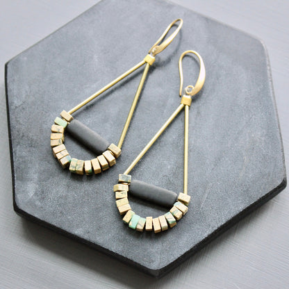 JLTE53 jasper geometric earrings