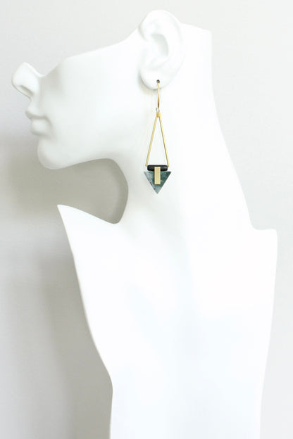 JLTE58 indian agate geometric earrings