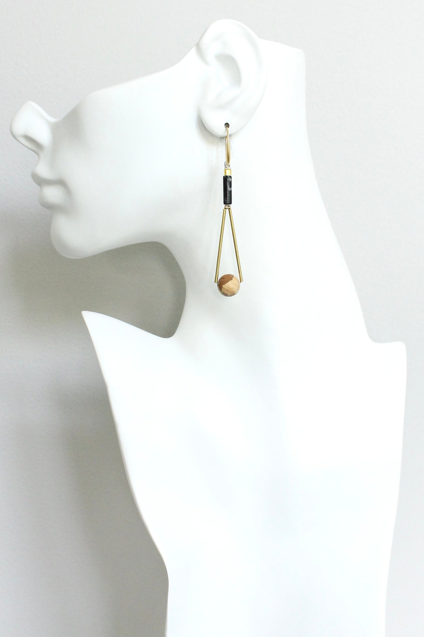 JLTE61 jasper geometric earrings