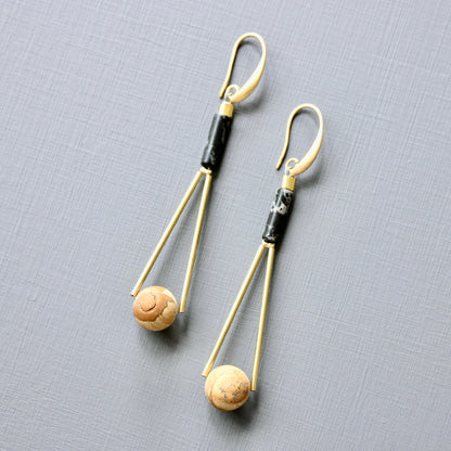 JLTE61 jasper geometric earrings