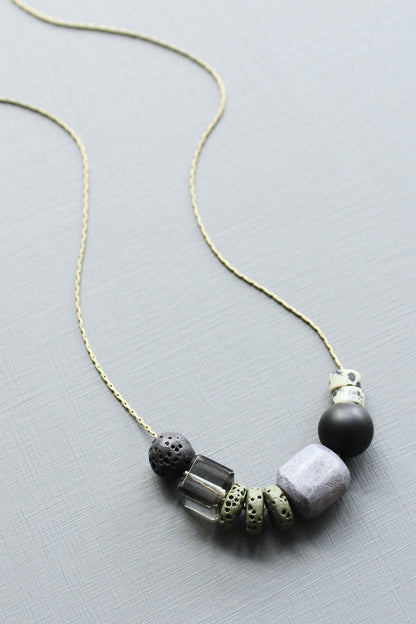 LEX116 Multi-stone necklace
