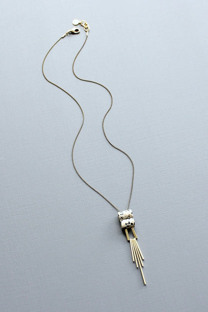 LEX119  Dalmatian pendant necklace