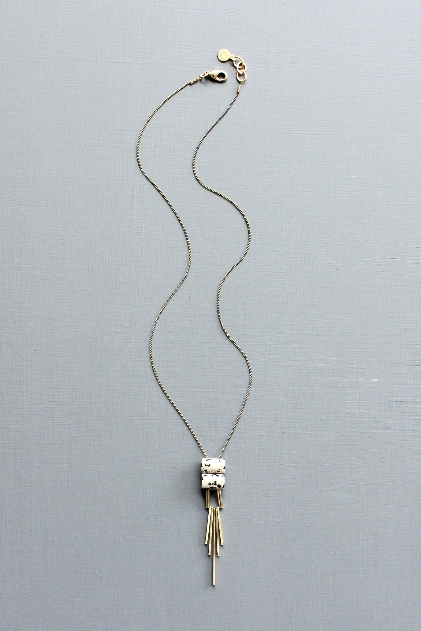 LEX119  Dalmatian pendant necklace