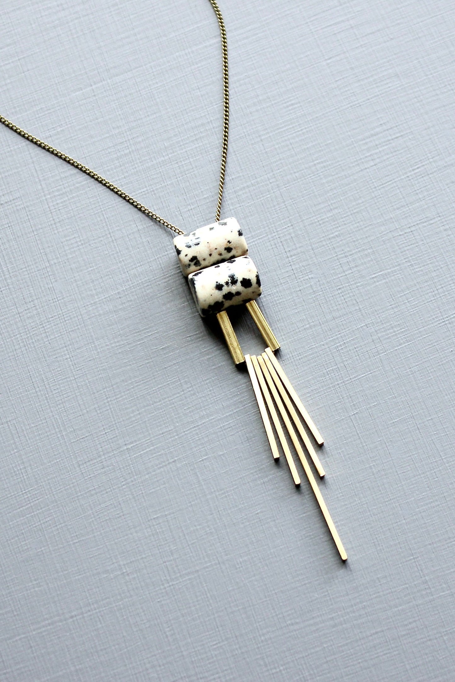 LEX119  Dalmatian pendant necklace