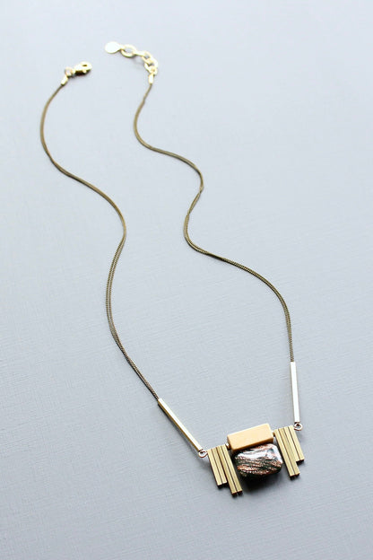 LEX121 Vintage hunter green ArtDeco pendant