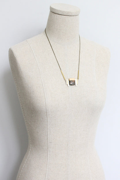 LEX121 Vintage hunter green ArtDeco pendant