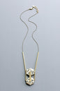 LEX122 Dalmatian geometric pendant necklace