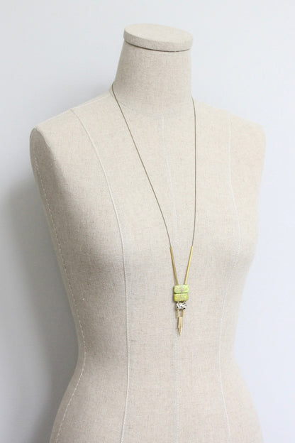 LEX130 Jasper ArtDeco pendant necklace