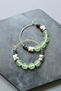 LEXE04 Seafoam hoop earrings