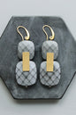 LEXE43 Black acrylic earrings