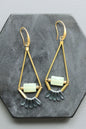 LEXE47 Jade and blue montana earrings