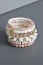 MLNB02 Blush pink and white wrap bracelet