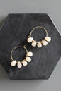 MLNE02 Dyed jade mini hoops