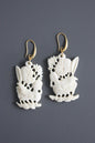 MLNE36 Hand carved earrings