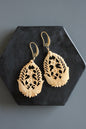 MLNE38 Hand carved earrings