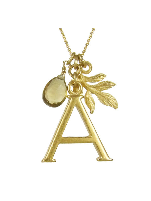 Monogram Charm Tassel Necklace (A to Z) – David Aubrey Jewelry
