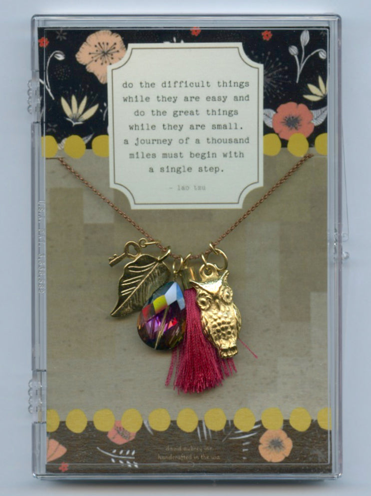 Famous Quotes Charm Necklace (35 styles)