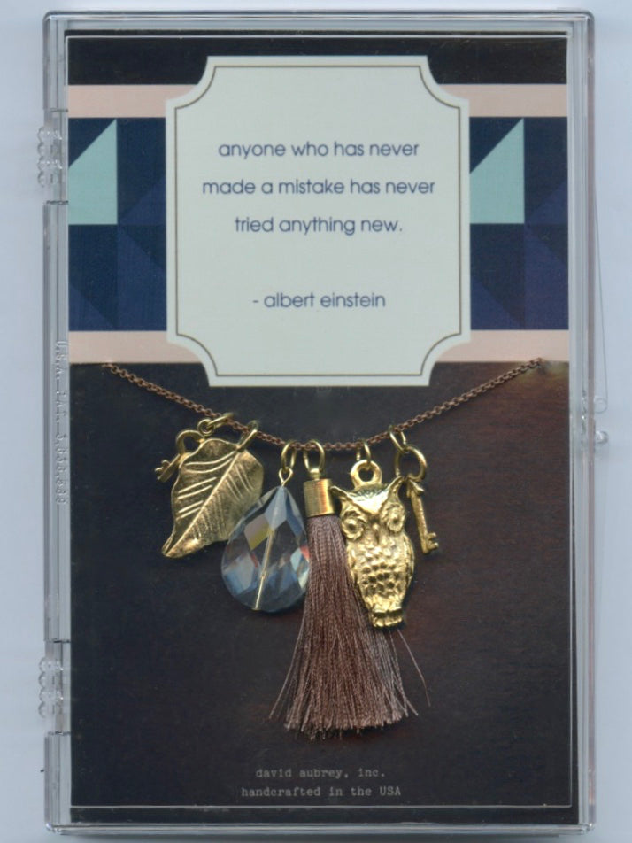 Famous Quotes Charm Necklace (35 styles)