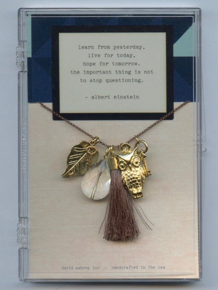 Famous Quotes Charm Necklace (35 styles)