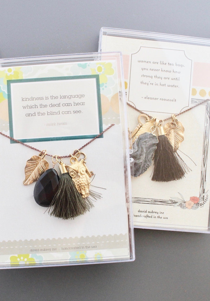 Famous Quotes Charm Necklace (35 styles)